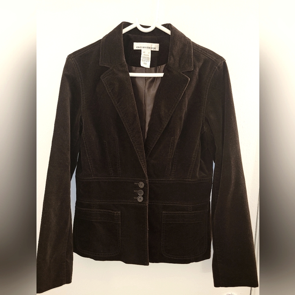 Jones New York Sport, Dark Brown Woman's Blazer Jacket, Size S